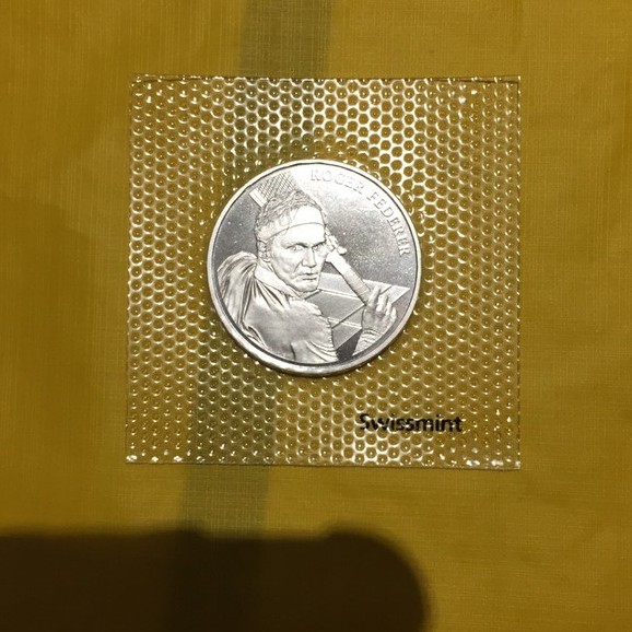 瑞士進口正版費德勒紀念幣可附上購買證明 蝦皮購物