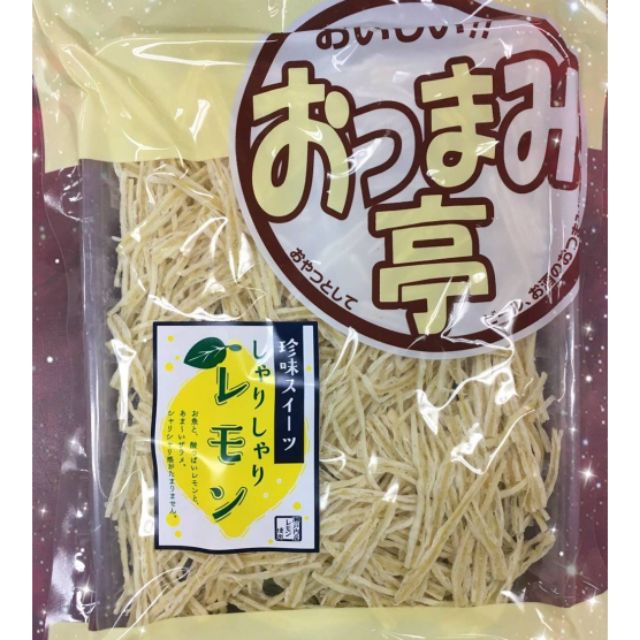 日本代購超級好吃的檸檬鱈魚香絲