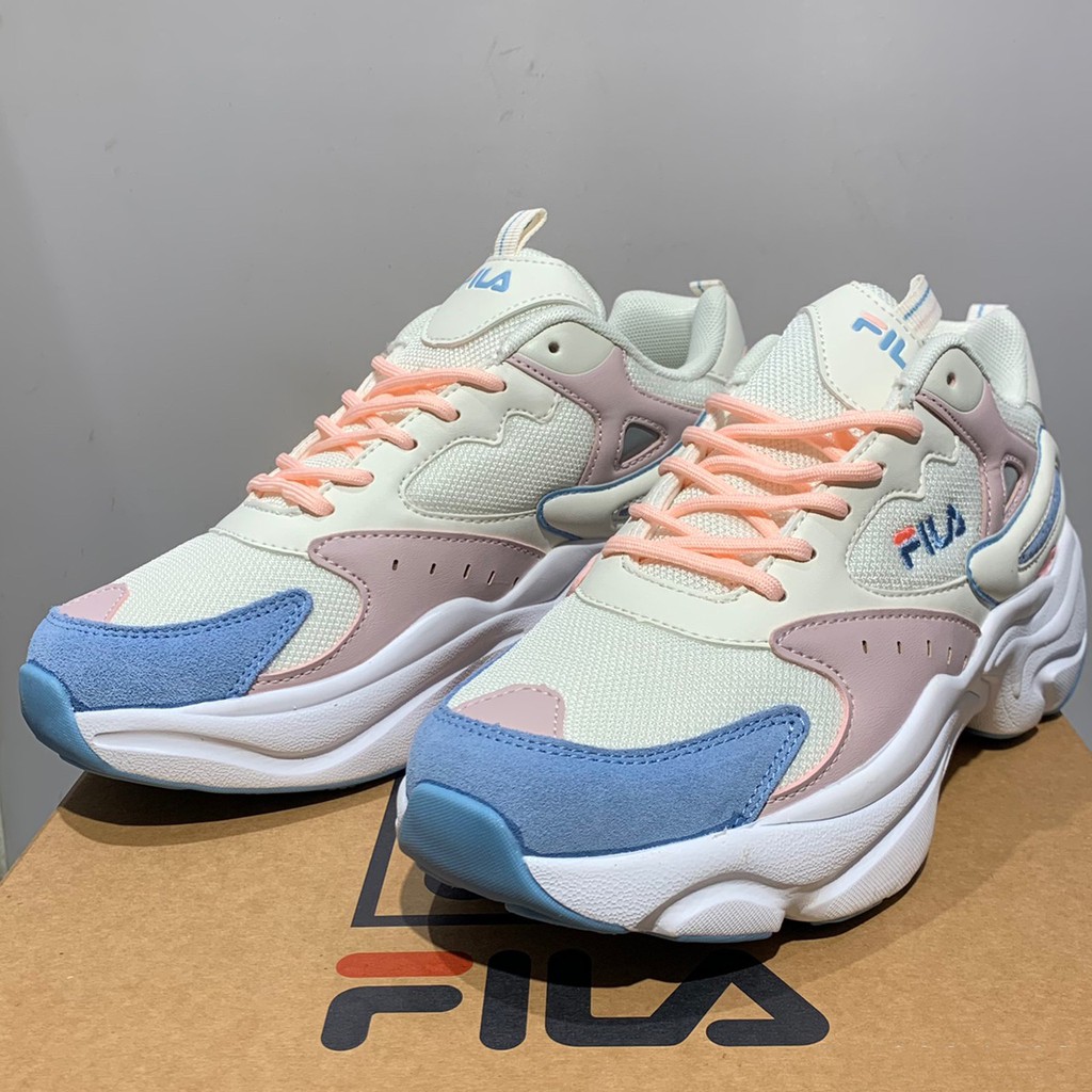 FILA 女款糖果多色系厚底增高復古休閒老爹鞋 NO.5-J308V-133