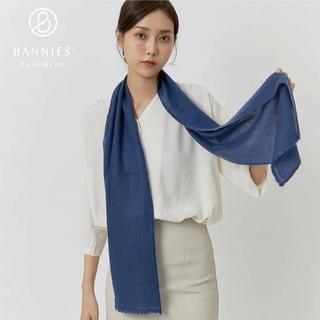 海軍藍｜窄版素面系列 圍巾/披肩 BANNIES 喀什米爾圍巾 手工 尼泊爾 羊絨 披肩/圍巾 專櫃品牌