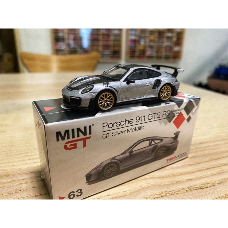 1/64 MINI GT   Porsche 911 Turbo GT2RS 銀色
