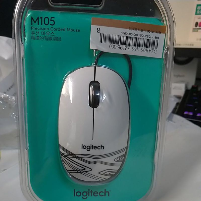 羅技Logitech M105 滑鼠 白色 [免運]