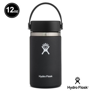 Hydro Flask- 寬口 12oz真空保溫鋼瓶 時尚黑 355ml