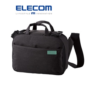 【日本ELECOM】 OT大容量相機收納側揹包 黑