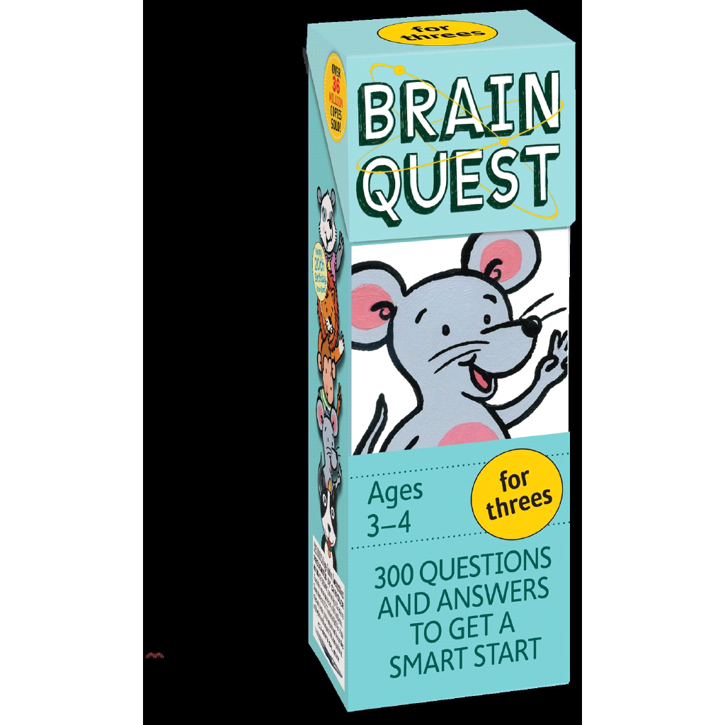 Brain Quest For Threes－300 Questions and Answers to Get a Smart Start, Ages 3-4