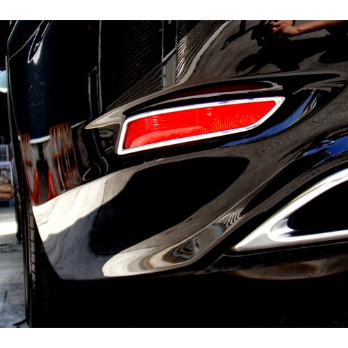 圓夢工廠 Lexus LS460 LS460L LS600hL 2012~2017 鍍鉻銀 改裝 後反光片飾框 後霧燈框