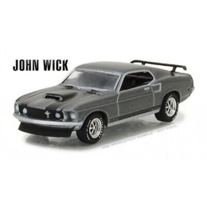 （現貨，可出貨）GreenLight 绿光 1:64 1969 JOHN WICK 福特野馬 BOSS 429