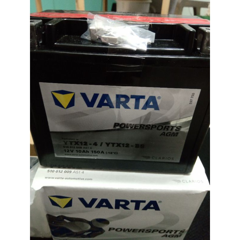 VARTA YTX12 VOLVO輔助電瓶偉士牌VESPAGTS300GTV300