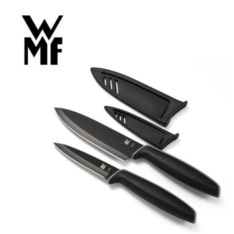 【WMF】Touch不鏽鋼雙刀組附刀套 9cm/13cm(一大一小2入組)