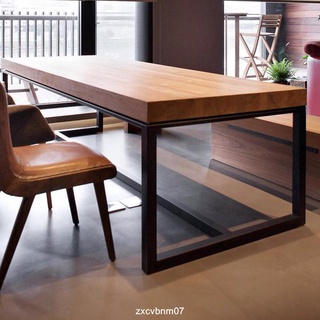 金悅瑪*復古鐵藝實木餐桌 餐桌椅組合 松木書桌 會議桌辦公桌 飯店餐桌