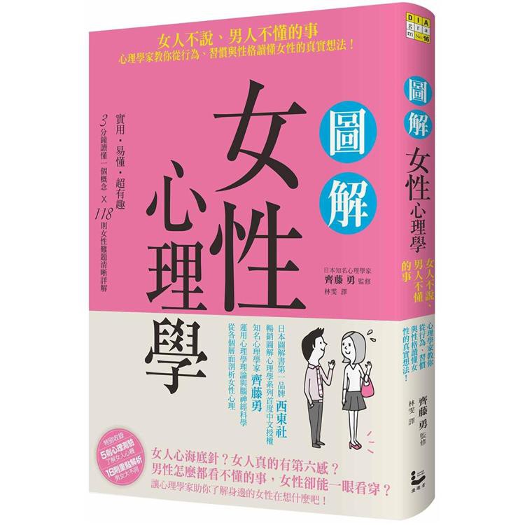 全新 / 圖解女性心理學：女人不說、男人不懂的事，心理學家教你從行為、習慣與性格讀懂女性的真實想法！ / 漫遊者 350