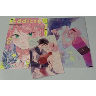 自有書_良好【兩本合售，附無料卡】しらたま 火影忍者 佐櫻 宇智波佐助 小櫻 二手 同人本 日文 漫畫