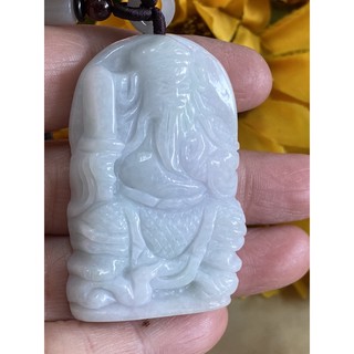 臺灣現貨 天然翡翠a貨，玄天上帝，上帝爺公、上帝爺 春帶彩，緬甸玉雕刻墜、附棉繩