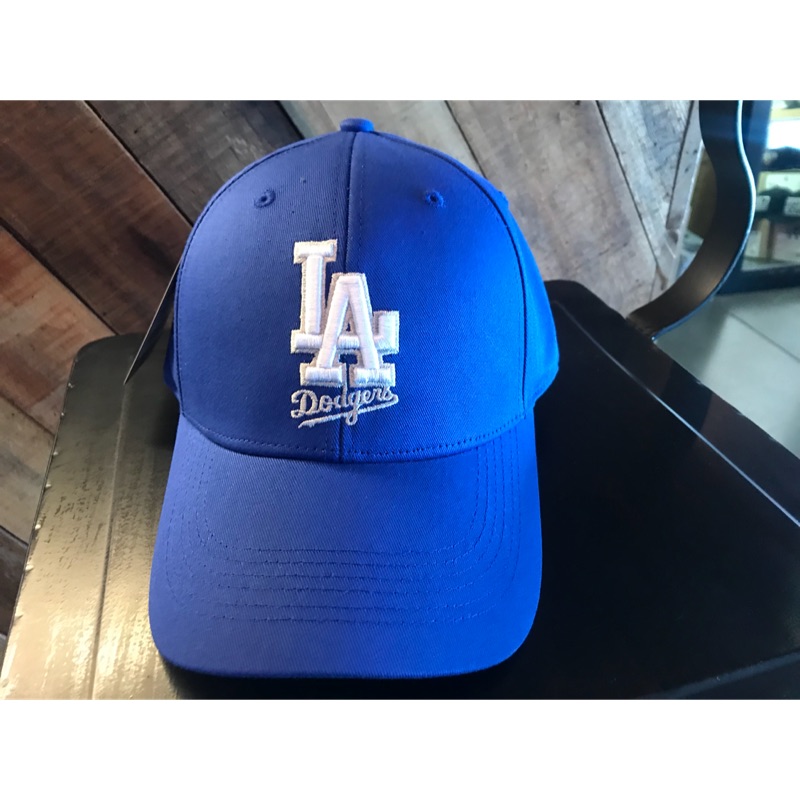 MLB LA藍底白字logo老帽