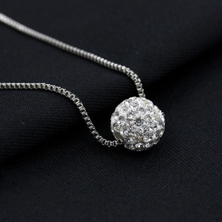 韓版精美飾品 香巴拉鑽球珍珠項鍊 鑲鑽鎖骨鏈