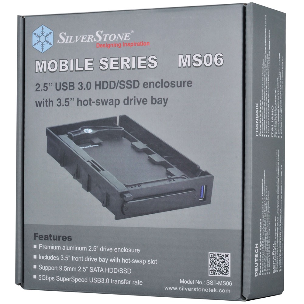 SilverStone 銀欣MS06 2.5吋硬碟外接盒 廠商直送