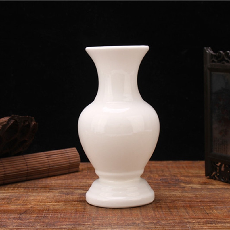 ❀8630❀純白色凈花瓶觀音凈水瓶陶瓷供佛花瓶佛前蓮花瓶佛教用品佛堂供具