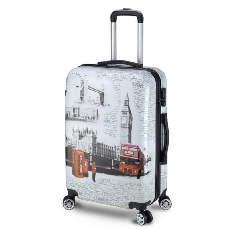 CoolOne 英國 倫敦 歐風彩繪 行李箱 24吋 ABS材質