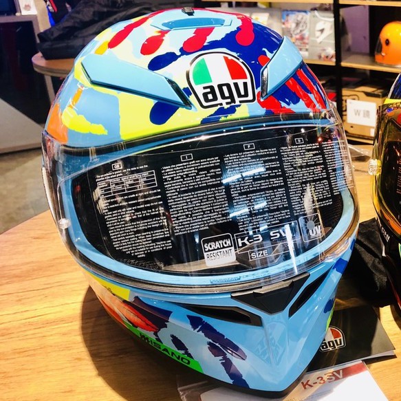 AGV K3SV K3-SV 義大利進口帽 熱門款 "Rossi手掌帽" (公司貨 9.9成新)