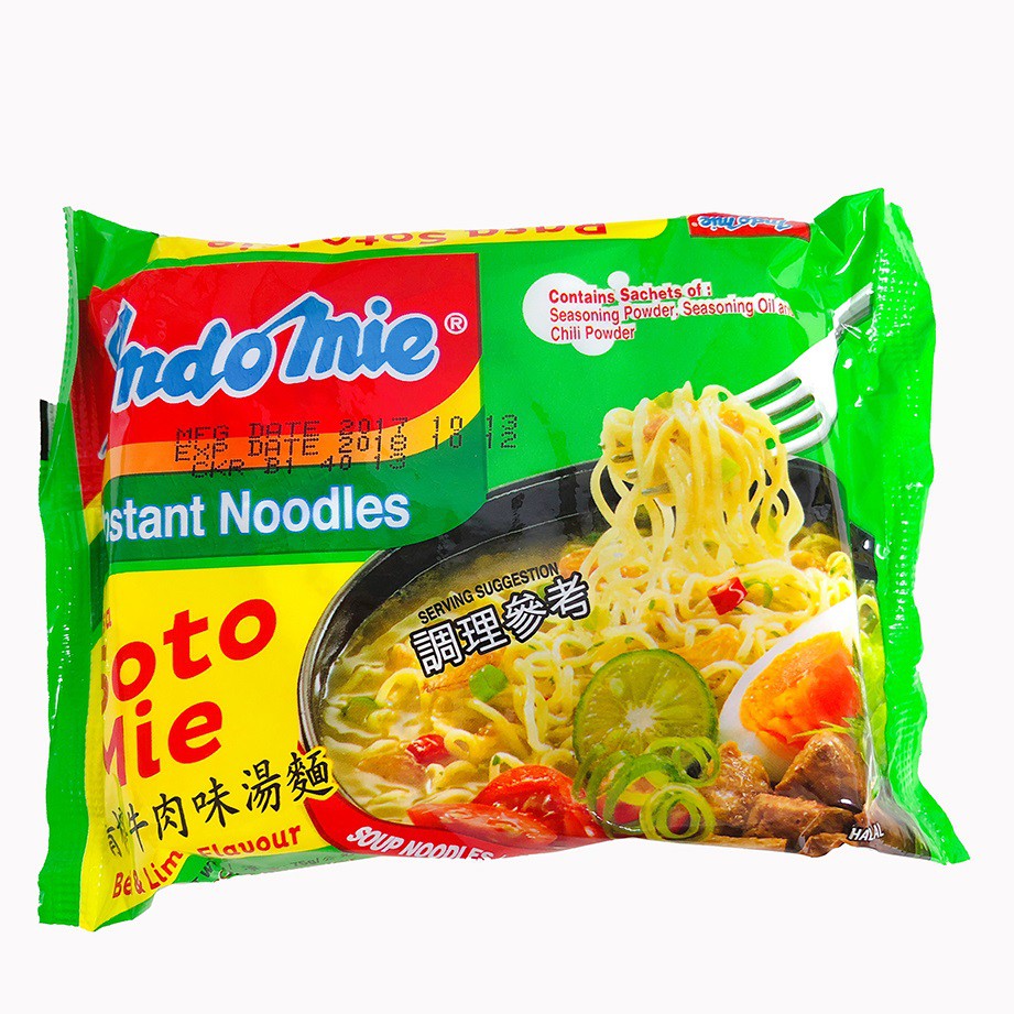 印尼Indomie營多湯麵-青檸牛肉風味湯麵(5包入)