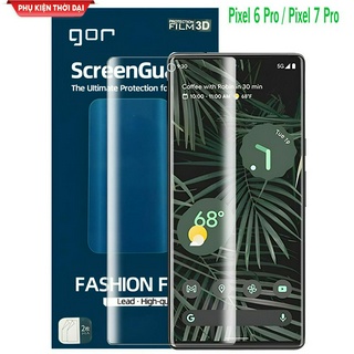 一套 2 個 Pixel 6 Pro / Pixel 7 Pro 螢幕保護膜,Gor 品牌,透明,全 3D 螢幕