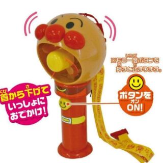 日本 Anpanman 麵包超人隨身攜帶/手持式電風扇 玩具 安全扇葉