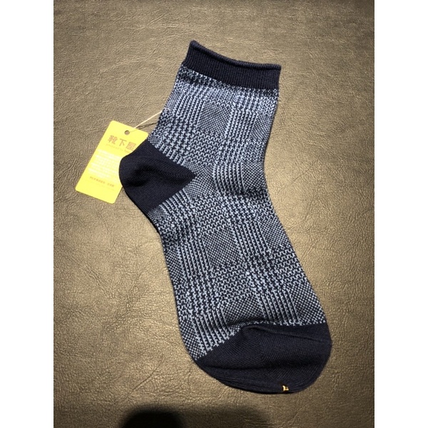 [現貨] 日本限定 靴下屋 男用短襪  22~24cm 藍色 日本製