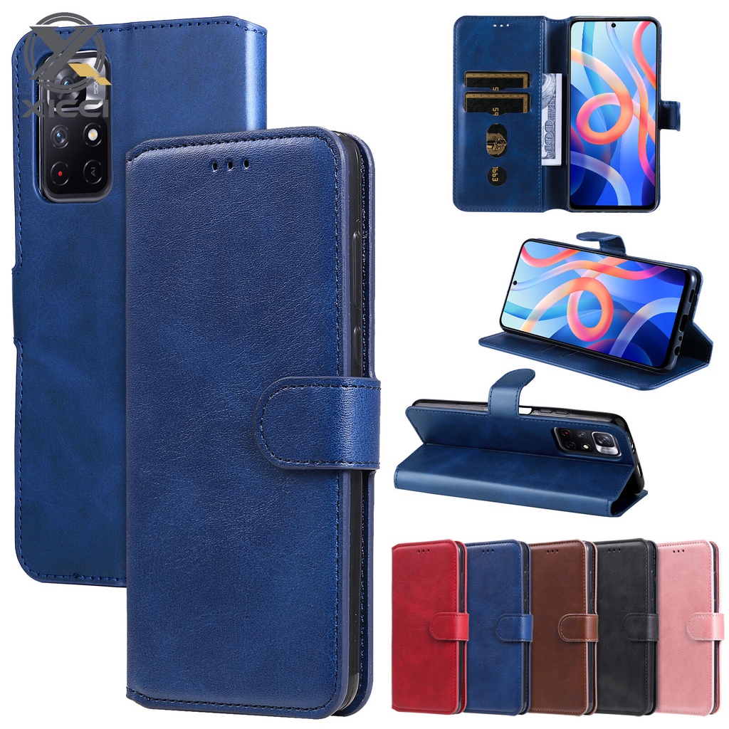 Xicci for 小米Redmi Note 10 Pro 5G/POCO X3 GT手機殼帶信用卡支架磁性錢包翻蓋皮套