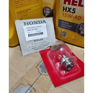 HONDA 摩托車大燈燈泡 K1 12V 25W 原裝原裝本田 AHM 34901-KFV-B51