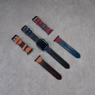 Be Two∣真皮手縫錶帶 Apple Watch 快拆設計 可客製燙印 臺灣製造 個性化刻字