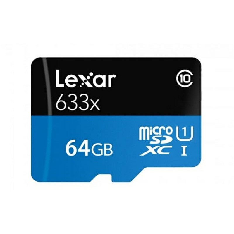 全新 Lexar®  633x microSDXC™ UHS-I 記憶卡 64G