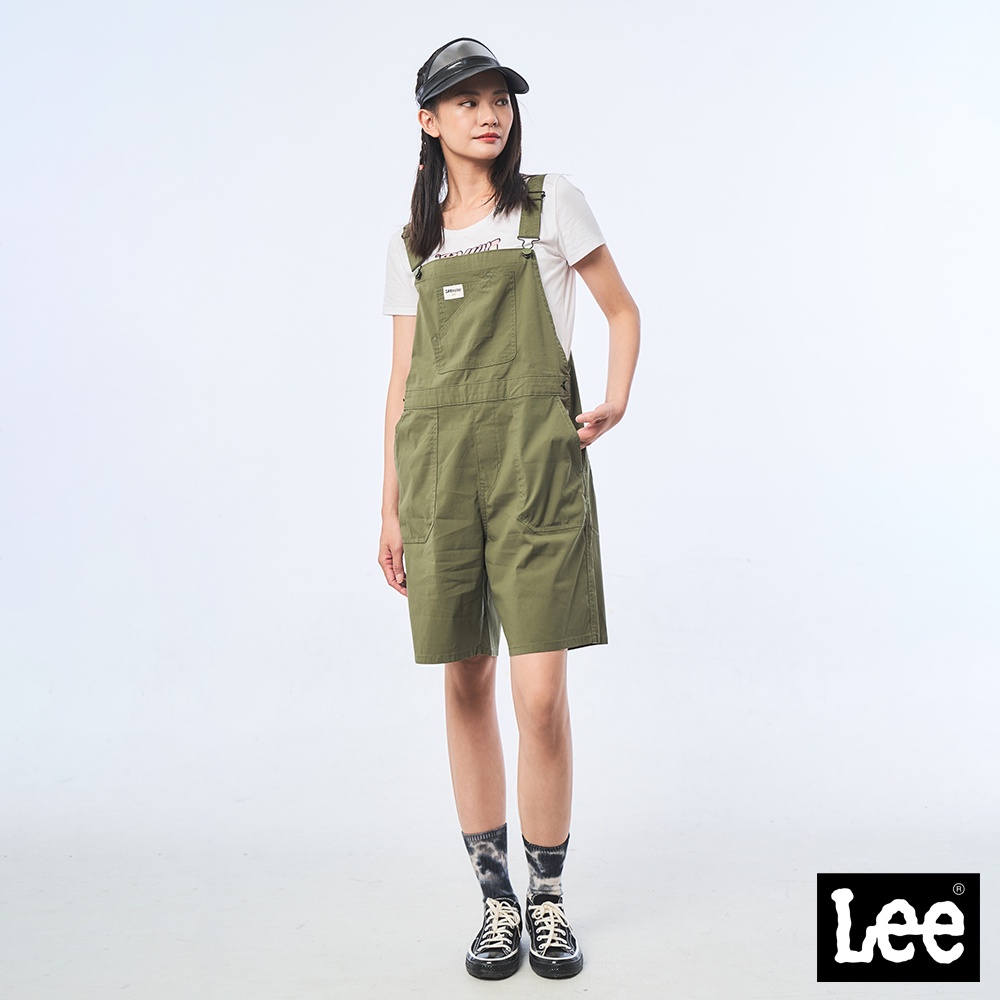 Lee 休閒吊帶短褲 女 Modern LL210120ANL