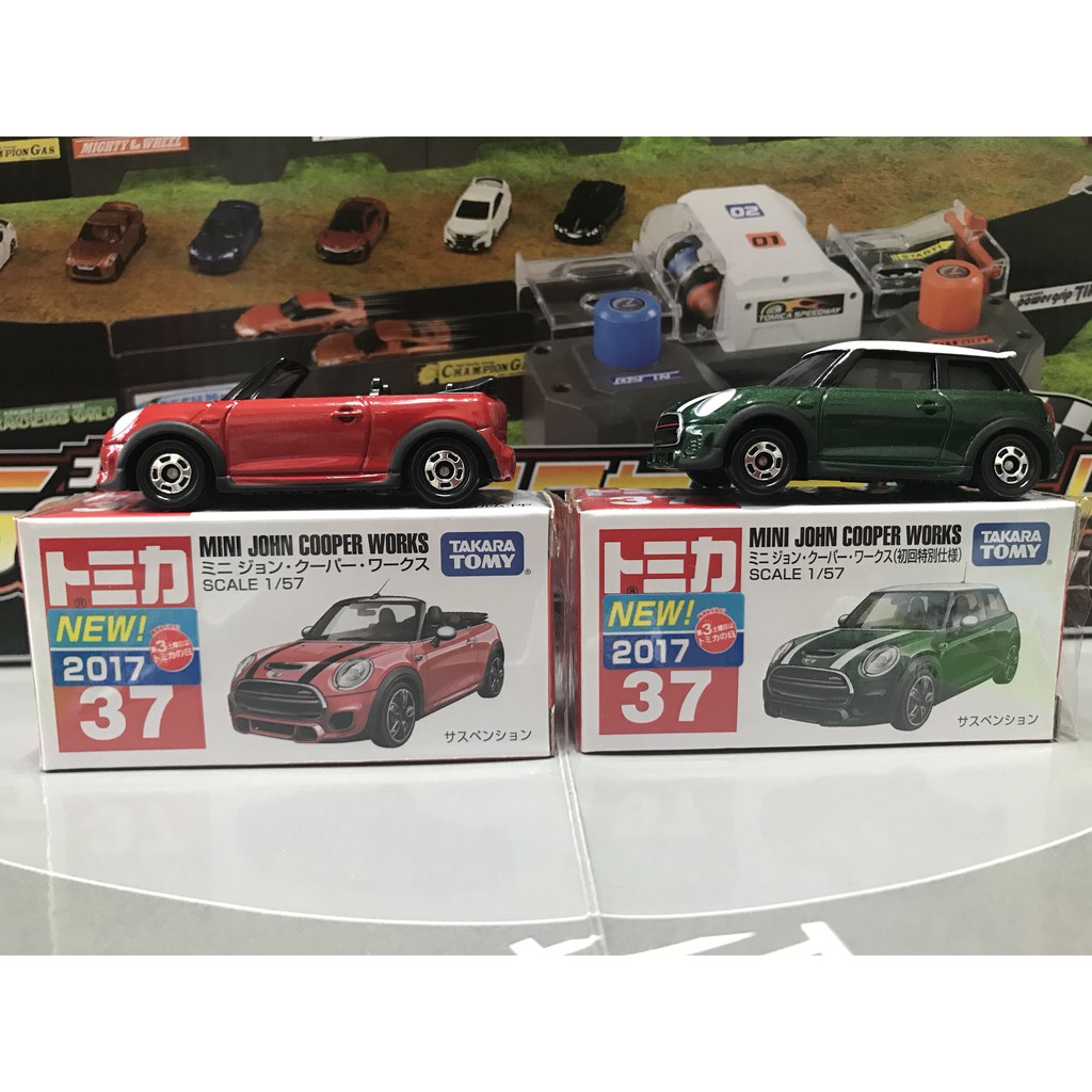 出清】多美 Tomica 號碼車  37 MINI JOHN COOPER WORKS 一般版、初回版