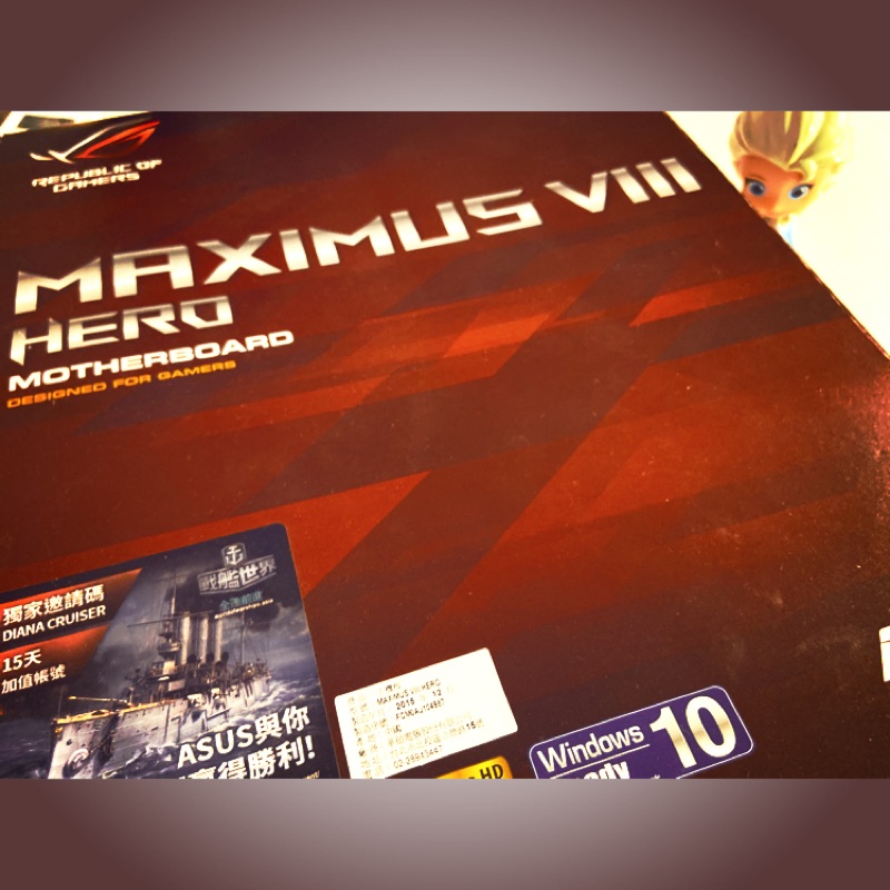 Asus Maximus VIII Hero 已魔改 可上8代9代 附win10綁定m8h z170 1151 主機板