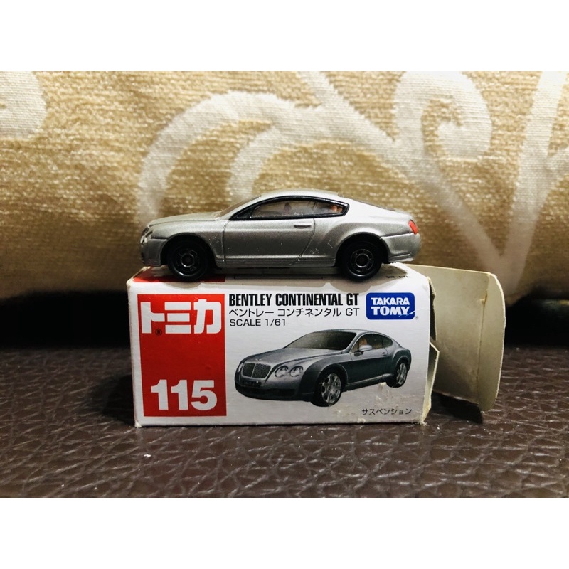 有盒 車子超完整 Tomica 多美 115 絕版 賓利 Bentley Continental GT 1/64 模型車