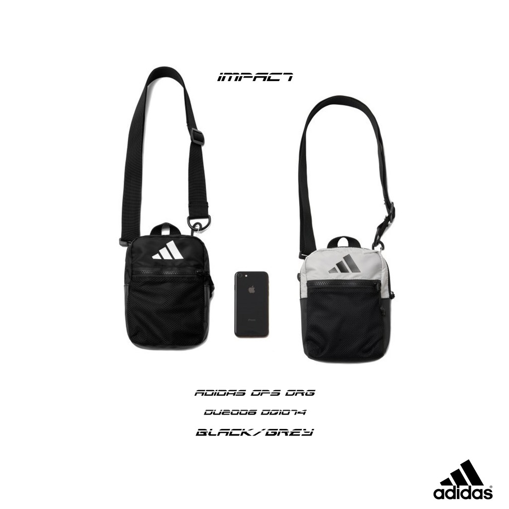 Adidas 3 Stripes Organizer Bag 黑 腰包 側背包 DU2006 DQ1074 IMPACT