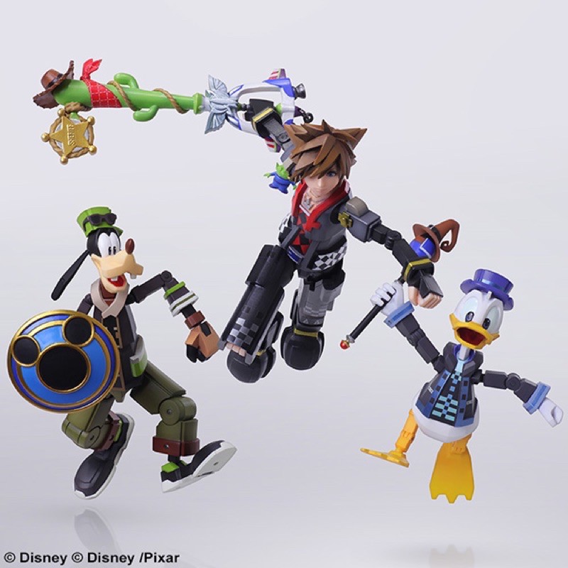 《 王國之心 》 絕版 日版 BRING ARTS 索拉 高飛 唐老鴨 玩具總動員 TOY STORY 模型 玩偶 公仔