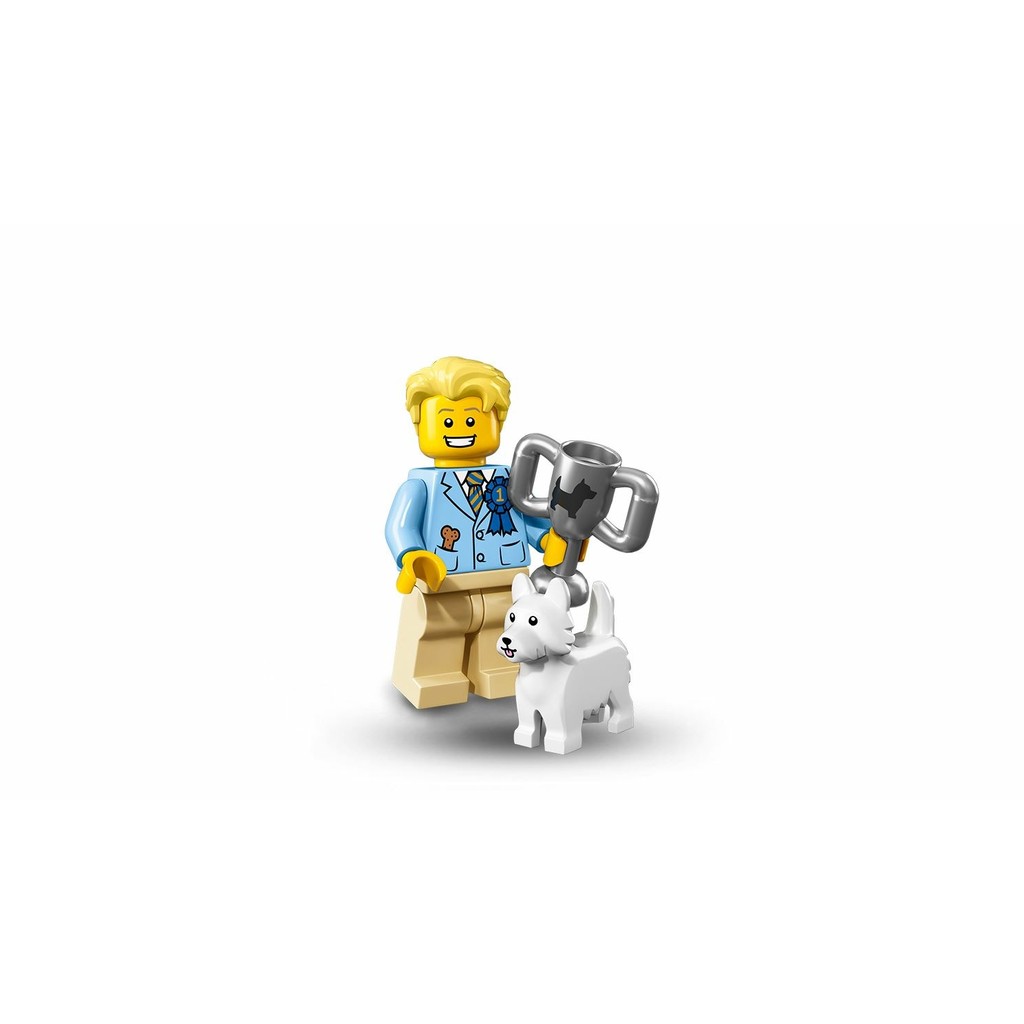 [樂高磚用] LEGO 71013 樂高16代人偶 狗展冠軍 含外袋 底板 說明書