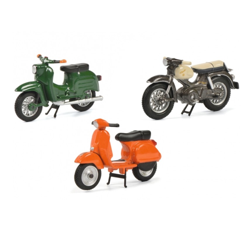 【SCHUCO】ProjectA 旗艦館 Vespa PX Kreidler Florett Schwalbe 模型車組