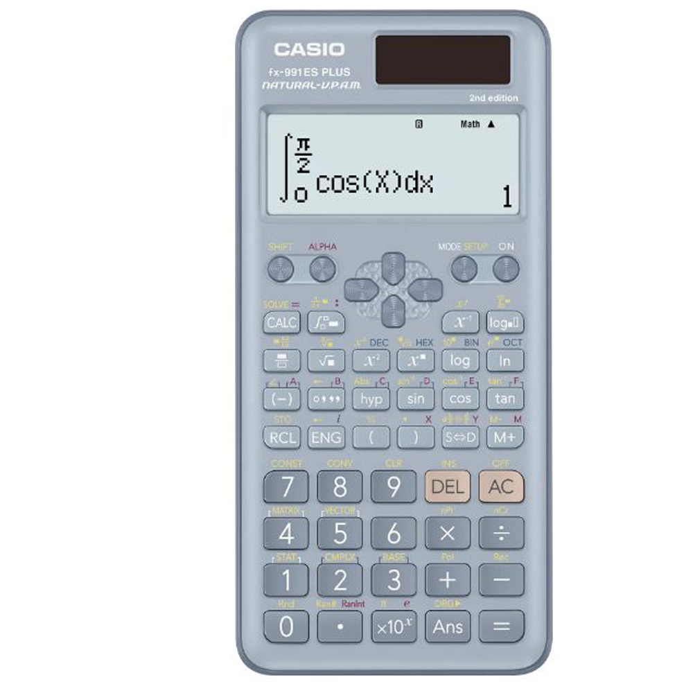 【CASIO】FX-991ES PLUS-2 10 + 2位數 科學工程型計算機-新色&gt;水藍/莫蘭迪藕粉色(共2色)