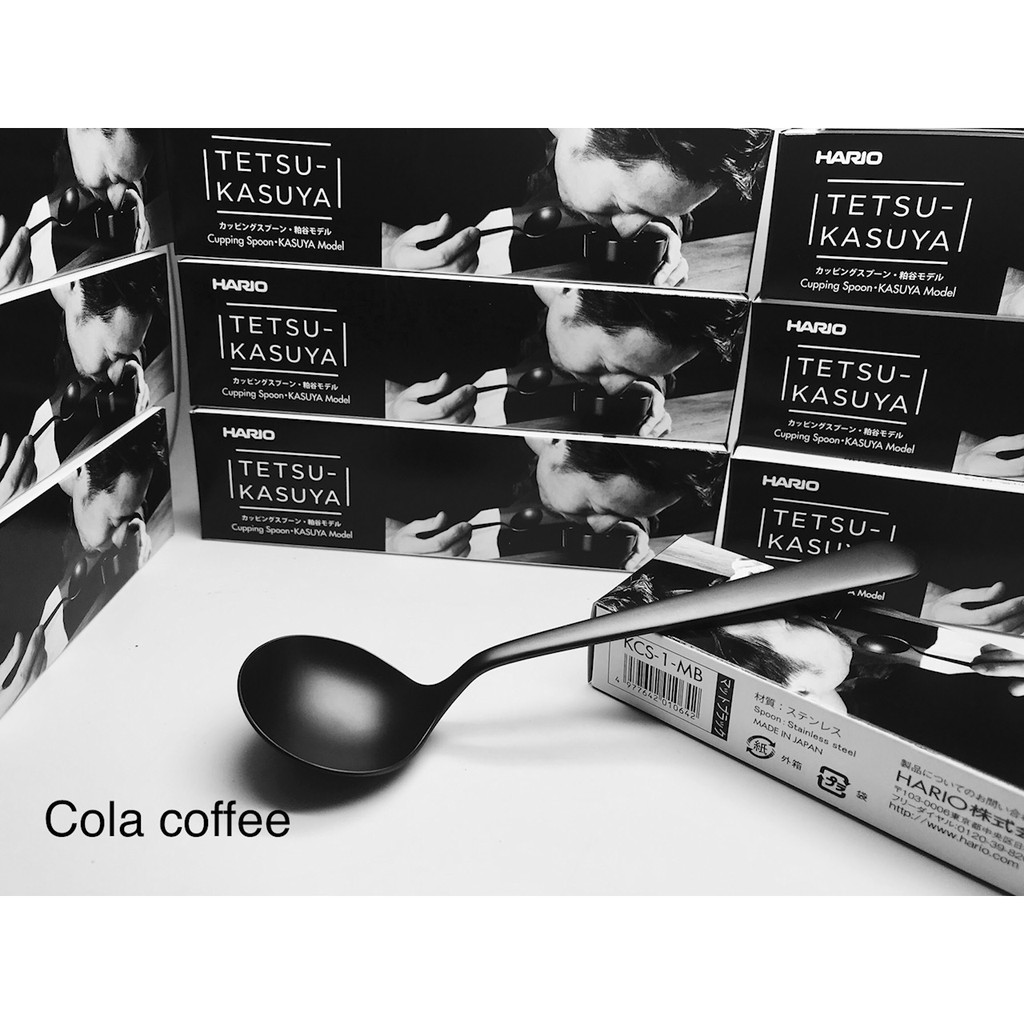 【珈堂咖啡】HARIO 限定款 粕谷哲 不鏽鋼消光黑杯測匙 KCS-1-MB Cupping Spoon  KASUYA