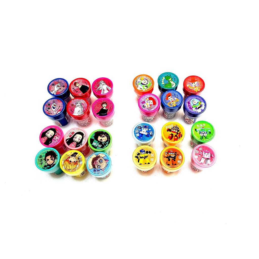 河馬班玩具--授權卡通印章1入-冰雪奇緣2//波力/玩具總動員/鬼滅之刃/