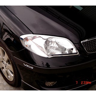 IDFR-ODE 汽車精品 TOYOTA VIOS 15-14 鍍鉻大燈框 前燈框 MIT
