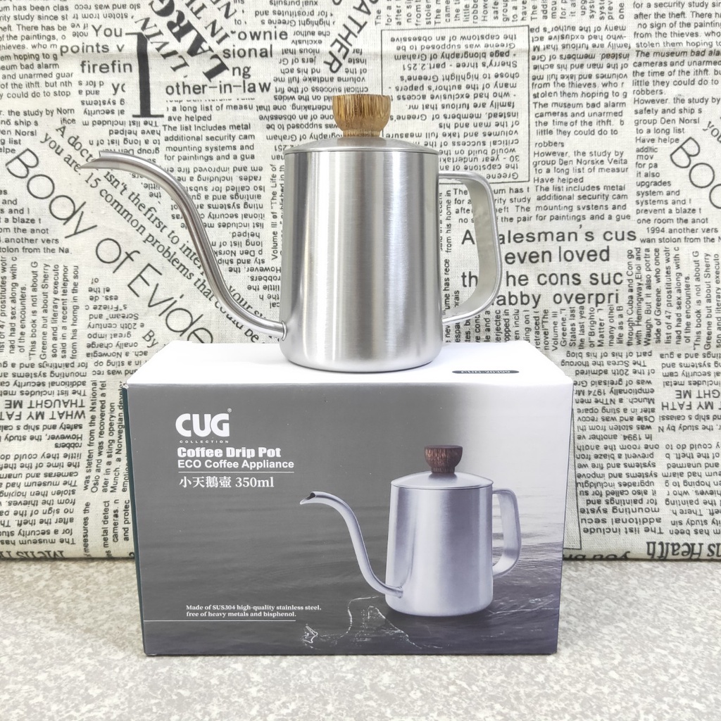 CUG 小天鵝壺 咖啡壺 350ml 600ml附水位線 咖啡手沖壺 細口壺