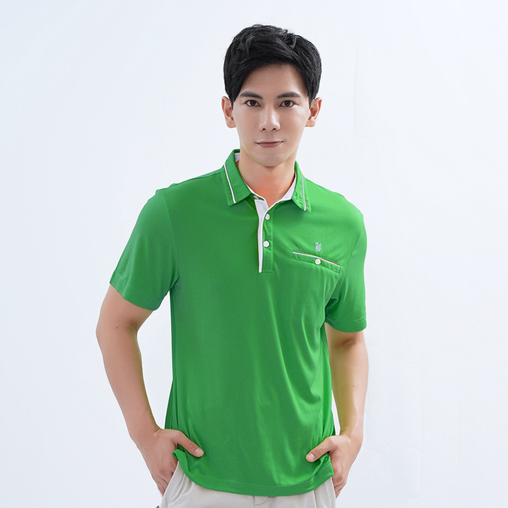 【遊遍天下】台灣現貨-男款抗UV吸濕排汗機能POLO衫 GS1031 / 草綠