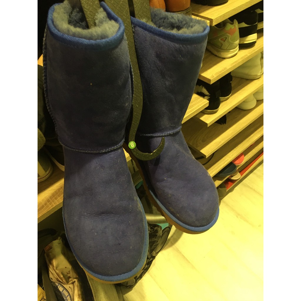 &lt;二手&gt;UGG藍色超保暖雪靴