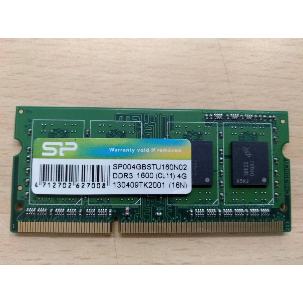 二手 廣穎 SP DDR3 1600(CL11) 4G 筆電記憶體