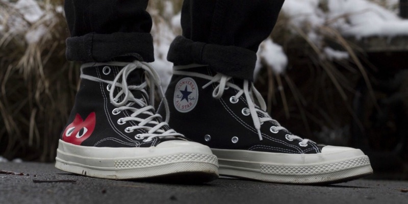 cdg chuck taylors