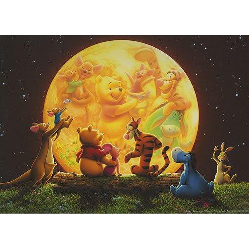 DSG266-733 266片透明塑膠日本正版拼圖 迪士尼 Winnie the Pooh 小熊維尼 月亮