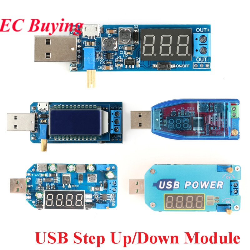 Dc-dc USB可調升壓降壓電源模塊升壓降壓轉換器DC DC 5V轉3.3V 9V 12V 24V 30V 15W桌面